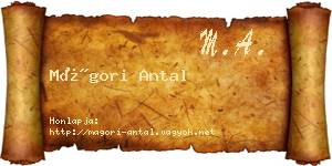 Mágori Antal névjegykártya