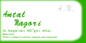 antal magori business card